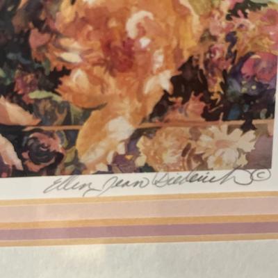 Ellen Diederich signed art & 2 feather art PCs by I. Bisek Prokop