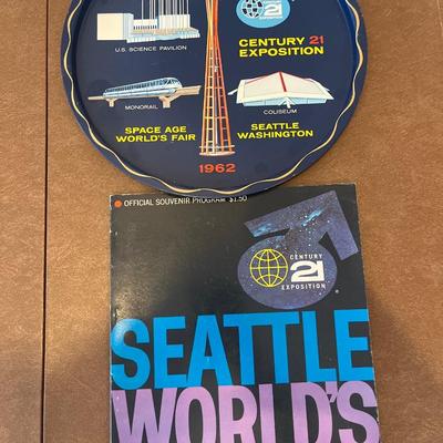 1962 Seattle Worlds Fair Programs & platter
