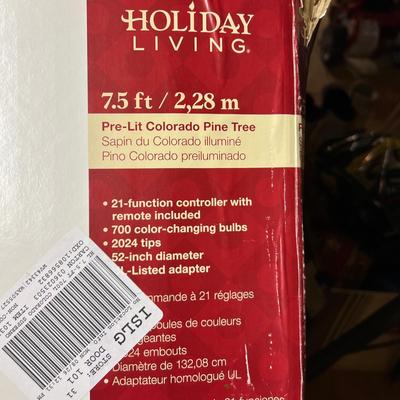 7.5 Foot Holiday Living Christmas Tree (BWS-RG)