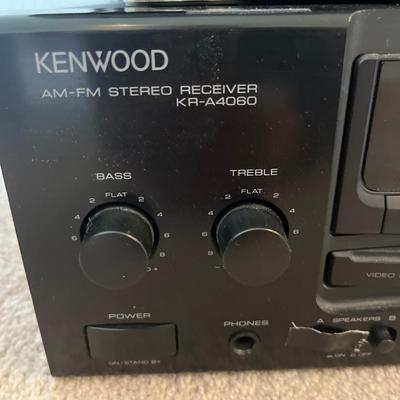 Kenwood Receiver, Kenwood multi-disc player, Emerson DVD player