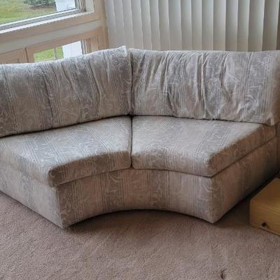 Wedge shape sofa