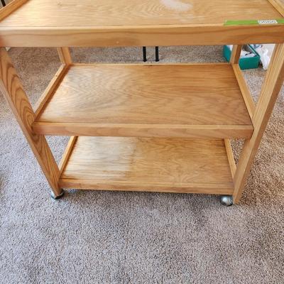 3 Shelves Serving Cart on Casters