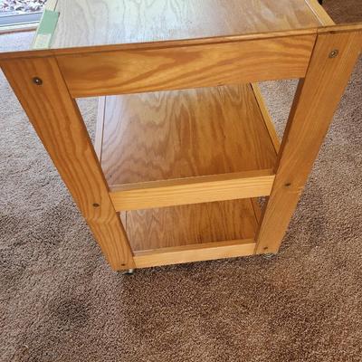 3 Shelves Serving Cart on Casters