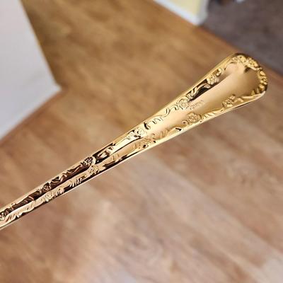 50 Pieces Gold Tone Plated Flatware with Case