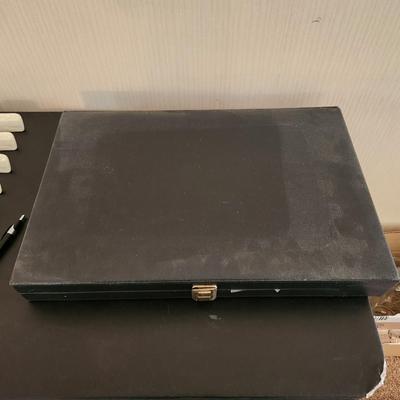 50 Pieces Gold Tone Plated Flatware with Case
