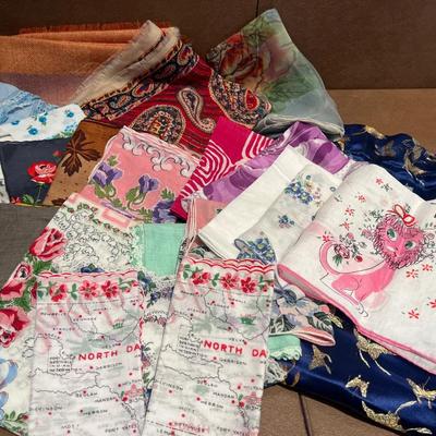 Vintage scarves & hankies