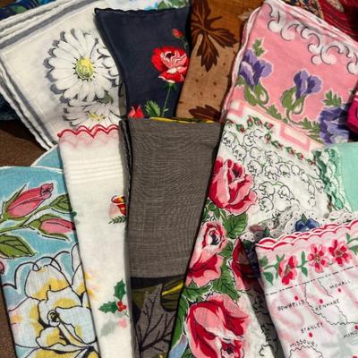 Vintage scarves & hankies