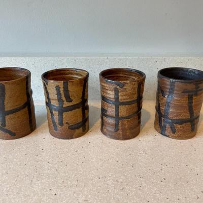 Vintage Japanese Pottery Cups