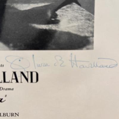Autographed Olivia de Havilland Candida program