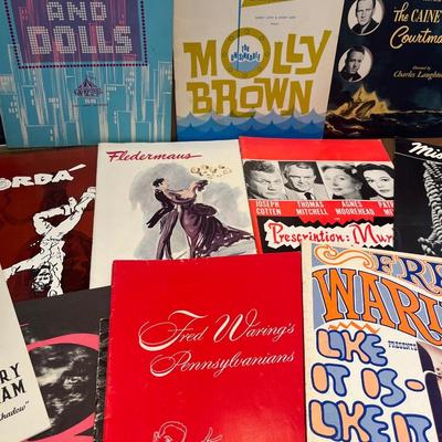 Vintage Broadway show programs
