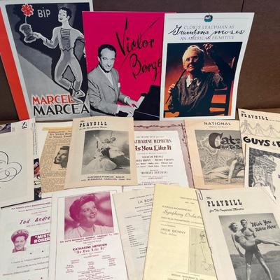 Vintage show programs