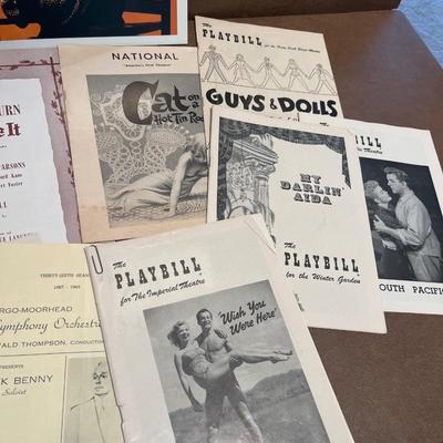 Vintage show programs