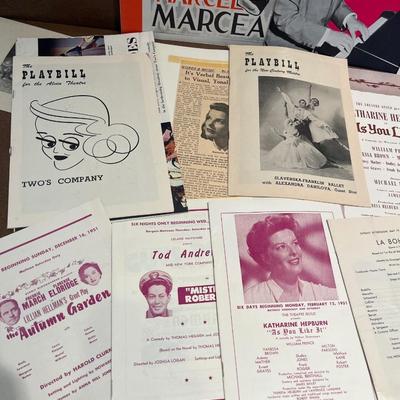 Vintage show programs