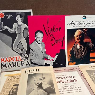 Vintage show programs