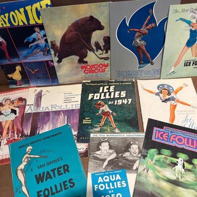 Vintage Ice Follies programs