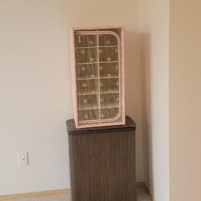 Vintage shoe caddy, clothes hamper