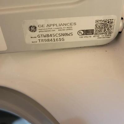 GE top load washing machine