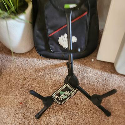 George Washburn Lyon Acoustic Guitar with Case & Stand