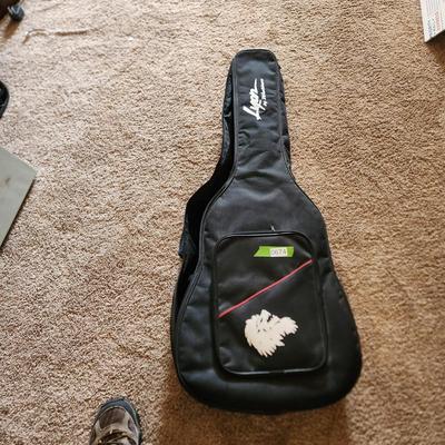 George Washburn Lyon Acoustic Guitar with Case & Stand
