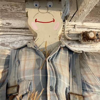 97” tall scarecrow