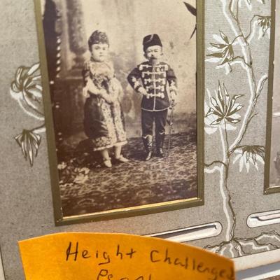 Vintage photos including Height Challenged Couple & tin-type