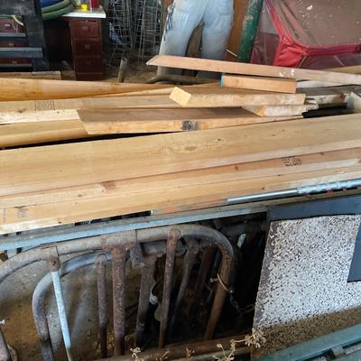 Long wood boards & long metal poles