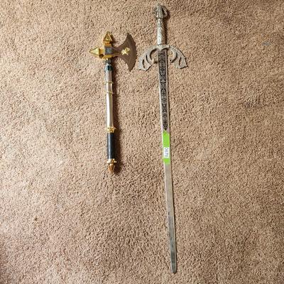 Decorative Sword & Axe