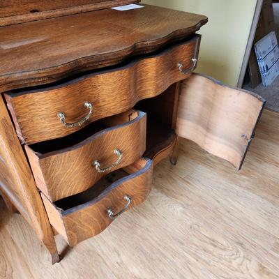 Antique Oak Dry Sink Wash Stand 34x17x30