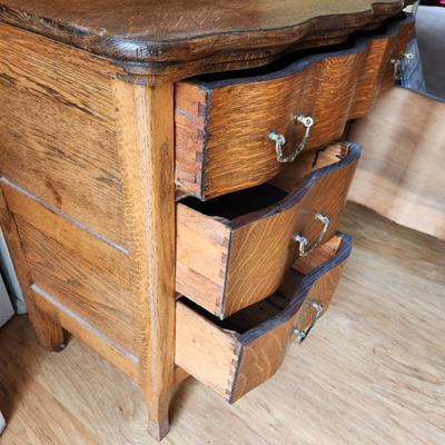 Antique Oak Dry Sink Wash Stand 34x17x30