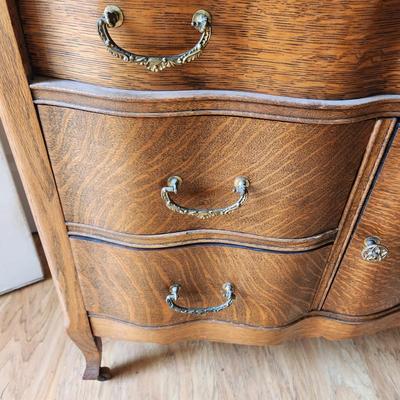 Antique Oak Dry Sink Wash Stand 34x17x30
