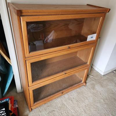 Book Display Case Glass Doors 36x14x35