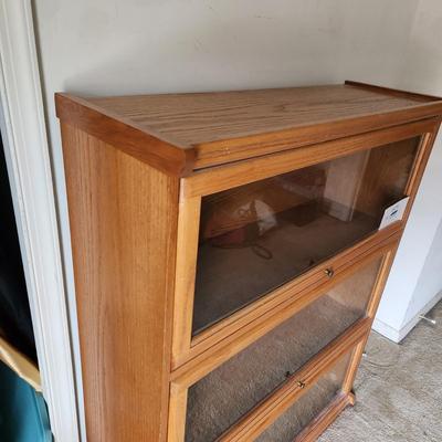Book Display Case Glass Doors 36x14x35