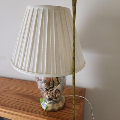 Sea Shell Filled Table lamp
