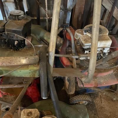 5 vintage mowers