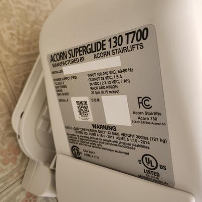 Acorn Superglide 130 T700 4ft 4 Steps Stairlift Chairlift