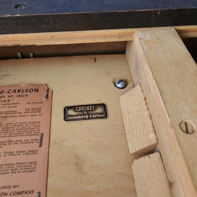 Vintage Stromberg Carlson Radio H Courier Not Tested
