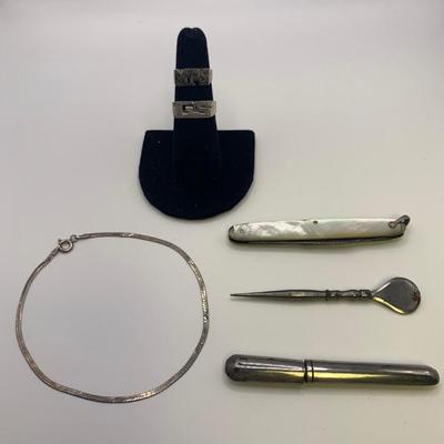 Sterling Silver Jewelry with Vintage Sewing Tools (ST-HS)