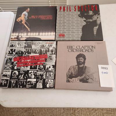 lot of 4 Collectors Albums Sets Springsteen, Phil Spector, Eric Clapton, Rolling Stones
