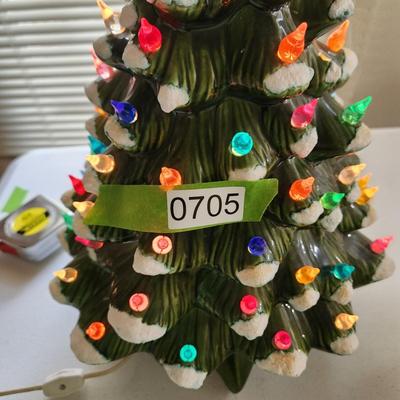 Vintage Large Ceramic Christmas Tree 18" tall