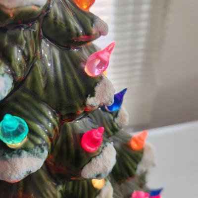 Vintage Large Ceramic Christmas Tree 18" tall