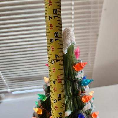 Vintage Large Ceramic Christmas Tree 18" tall