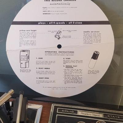 Readers Digest record changer with speakers