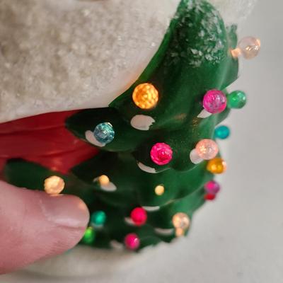 Vintage Ceramic Christmas Santa House