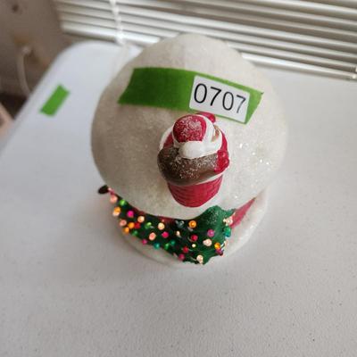 Vintage Ceramic Christmas Santa House