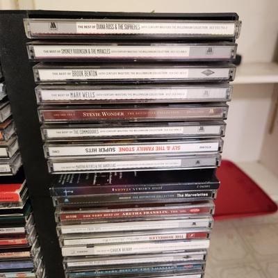 Large Lot Collection CD's w Stand