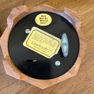 Vintage decor - Elgin clock. Ashtray, music box