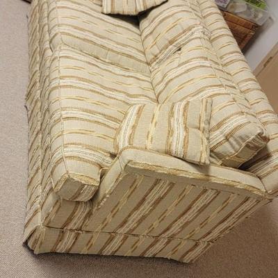 Textured upholstered sofa