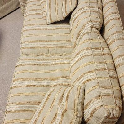 Textured upholstered sofa