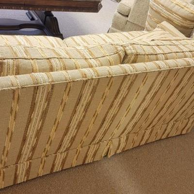 Textured upholstered sofa