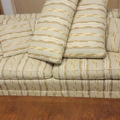 Textured upholstered sofa